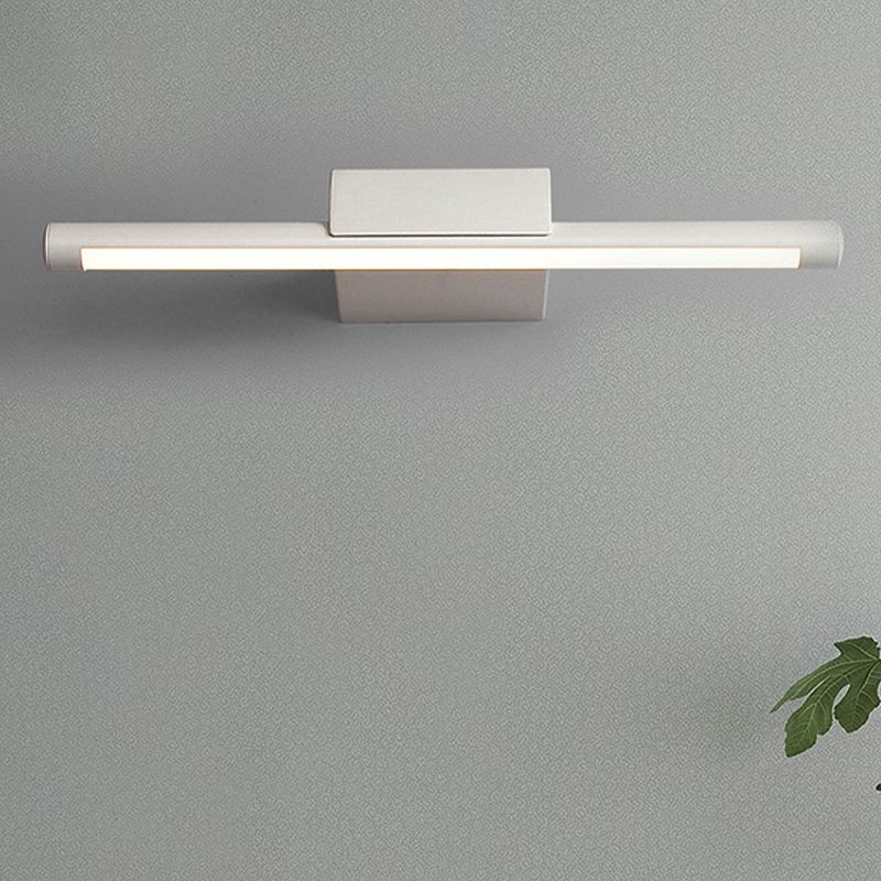 LED contemporáneo de tocador de metal delgada 16 "/19.5" /23.5 "de ancho de pared blanca de pared de pared en blanco/luz cálida/cálida