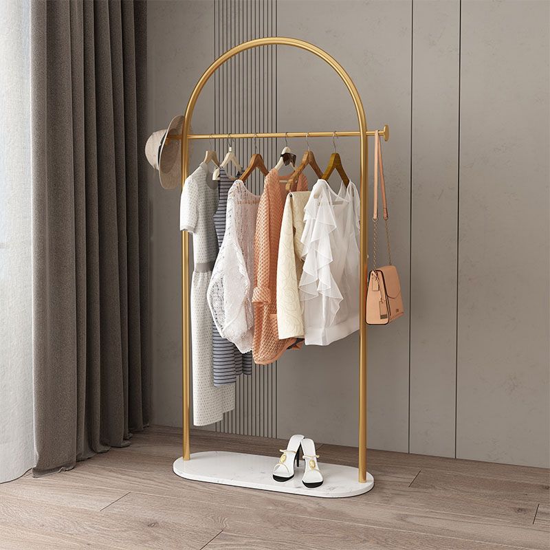 Modern Style Coat Rack Metallic Free Standing Hooks Design Coat Rack With Shelve