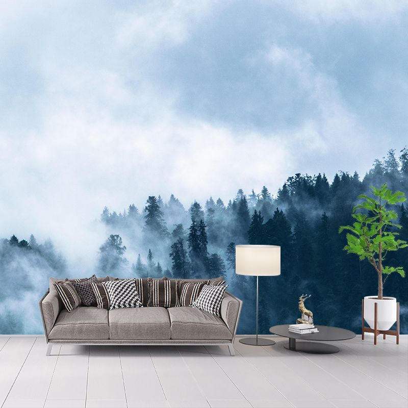 Environmental Wall Mural Photography Stain Resistant Living Room Forest Mural