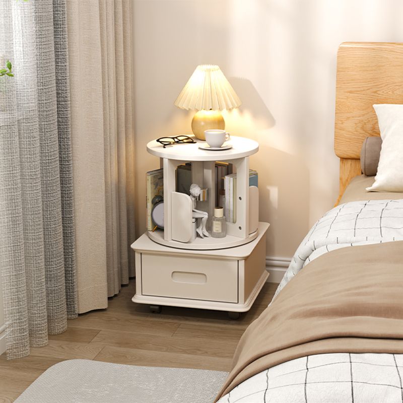 Modern Storage Kids Nightstand Solid Wood Youth Nightstand with Drawer