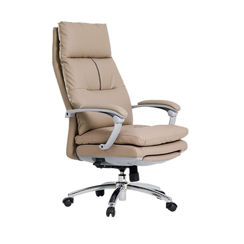 Modern Chair Leather Adjustable Seat Height Swivel Chair with Wheels