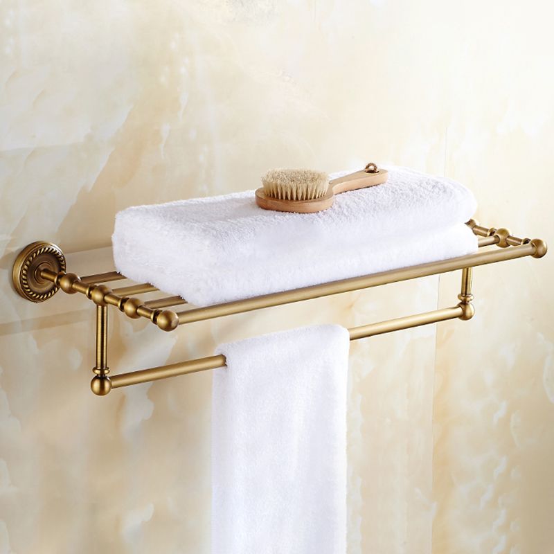 Traditional Bathroom Hardware Set Gold Metal Bathroom Accessory Kit