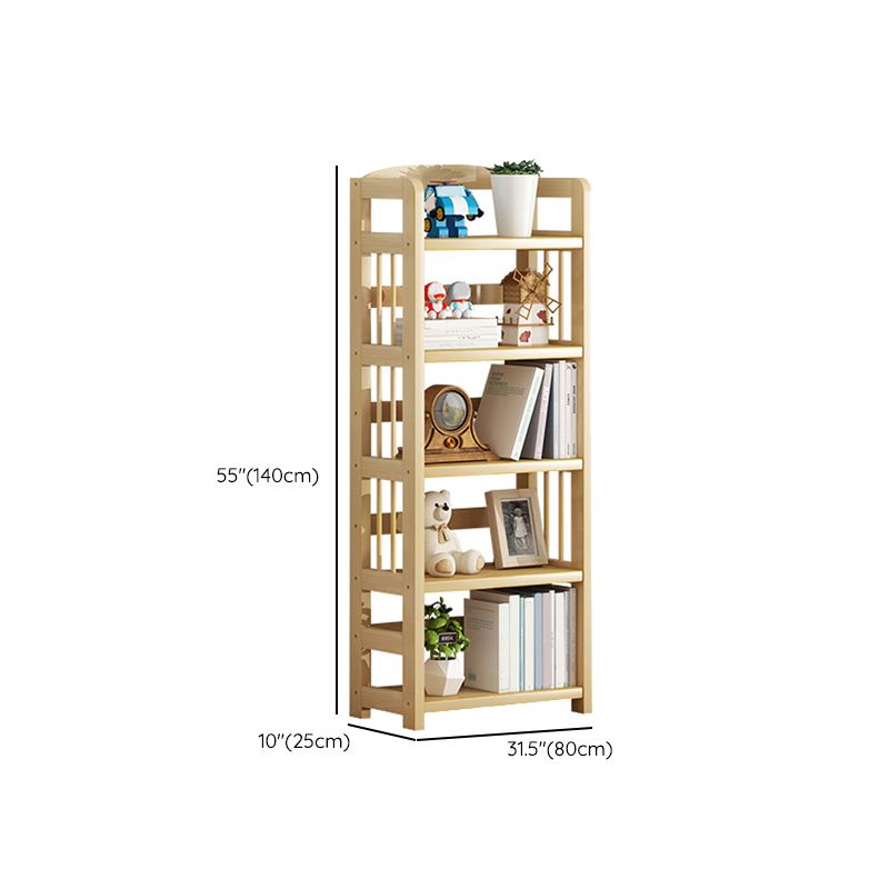 Scandinavian Pine Book Shelf Freestanding Standard Kids Bookshelf