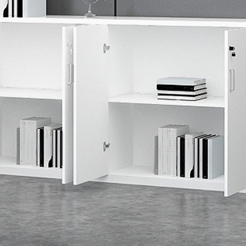 Lateral Engineered Wood File Cabinet White Modern Filing Cabinet