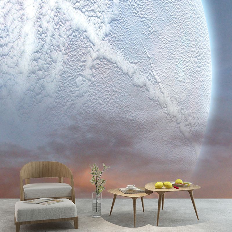 Universe Wall Mural Wallpaper Novelty Style Mildew Resistant above Bed