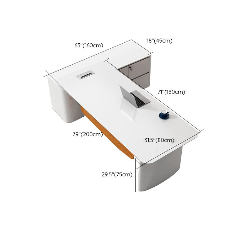 Rectangle Shape Wooden Office Desk Modern Style Writing Desk for Office