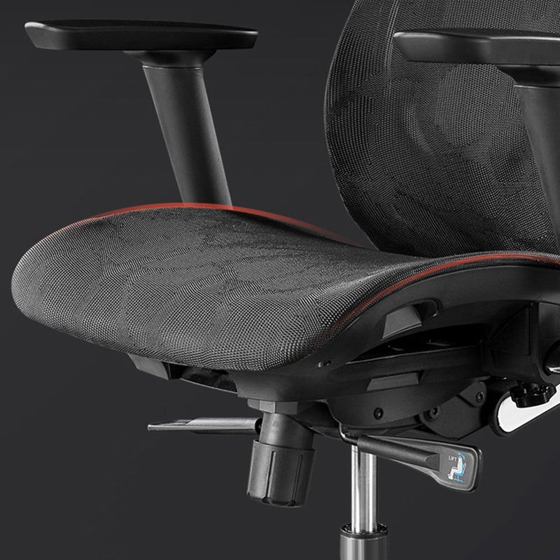 Removable Arms Chair Modern No Distressing Ergonomic Office Chair with Breathable Back