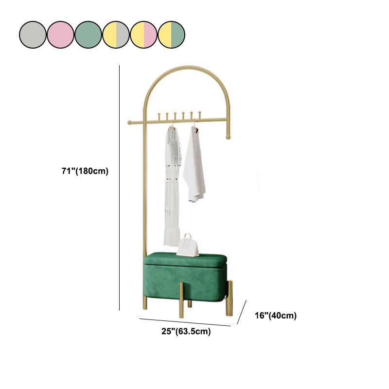 Modern Coat Hanger Rack Free Standing Coat Hooks Coat Rack with Storage