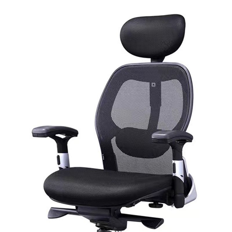 Mesh Computer Chair Modern Desk Chair Black Mid-Back Chair with Wheels