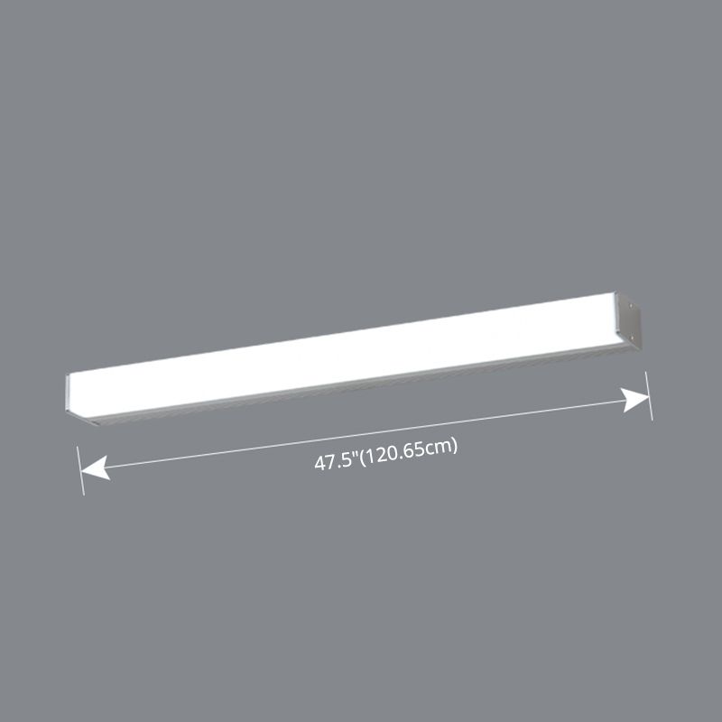 Modern Minimalist Style Linear Wall Mounted Vanity Lights Plastic Vanity Sconce for Bathroom