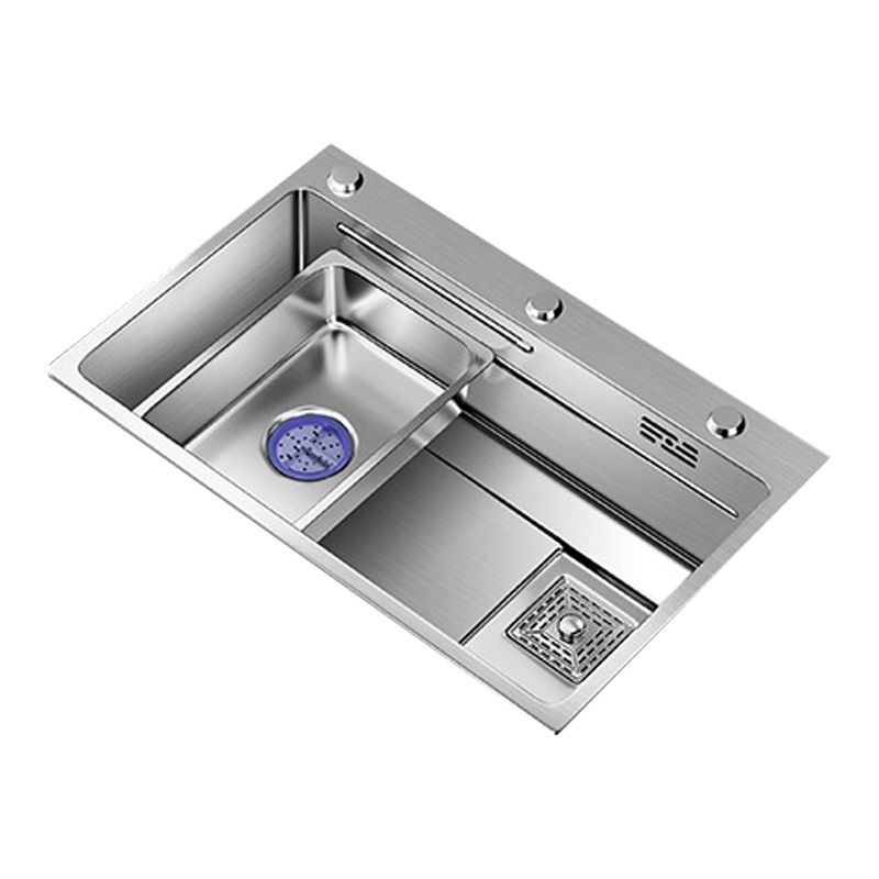 Modern Kitchen Sink Stainless Rectangular Pull-out Faucet Kitchen Sink