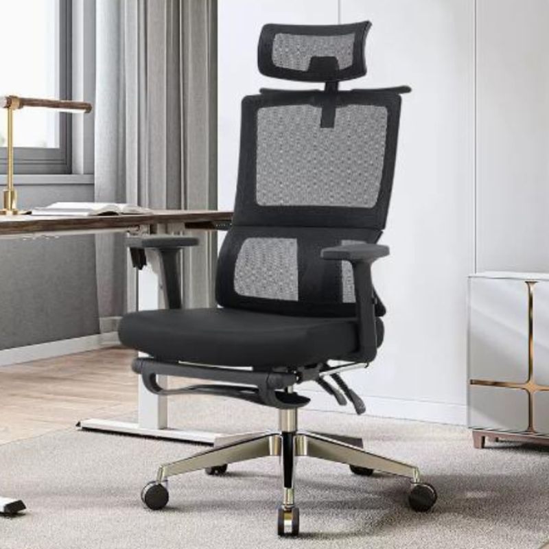 Modern Removable Arms Office Chair Tilt Mechanism No Distressing Ergonomic Desk Chair