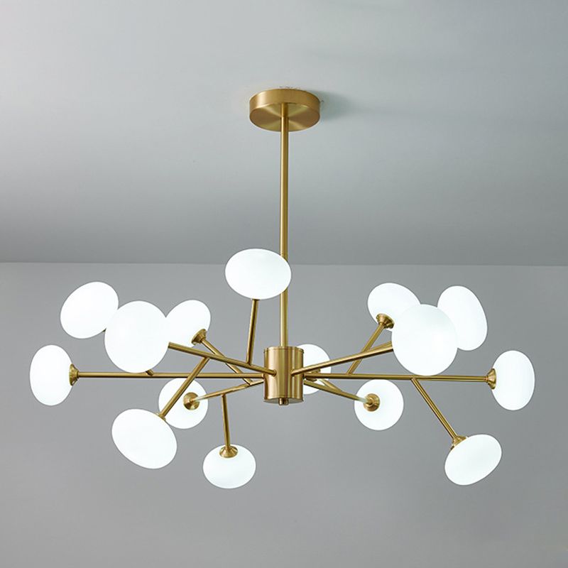 Lustre suspendu contemporain cuivre étoile plafond plafond luminaire