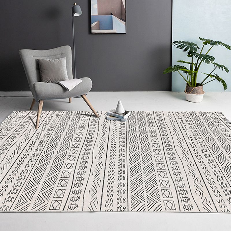 Multicolor Nostalgia Rug Polyester Southwestern Print Area Rug Easy Care Carpet for Living Room