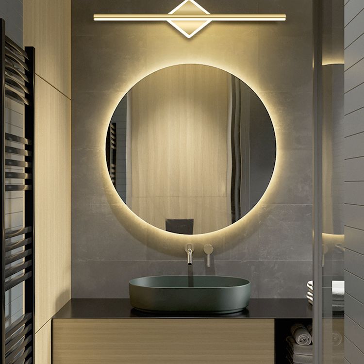 Linear Vanity Wall Lights Simplicity Metallic Vanity Wall Sconce for Bathroom