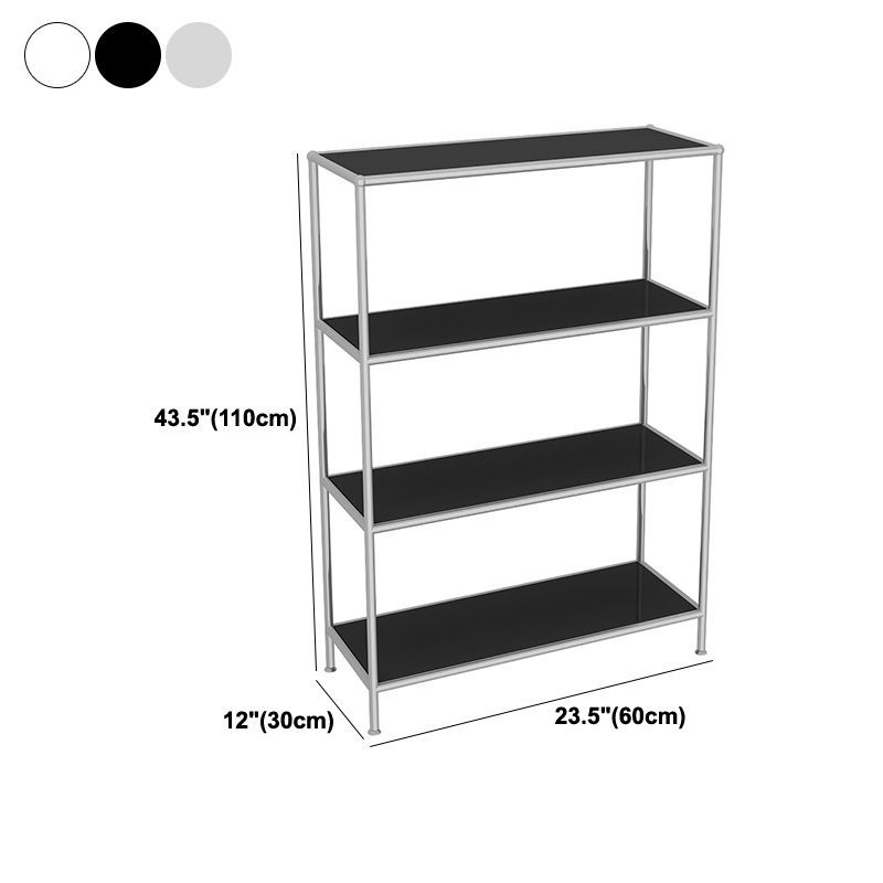 43.31"H Bookcase Open Back Contemporary Style Bookshelf for Home Office