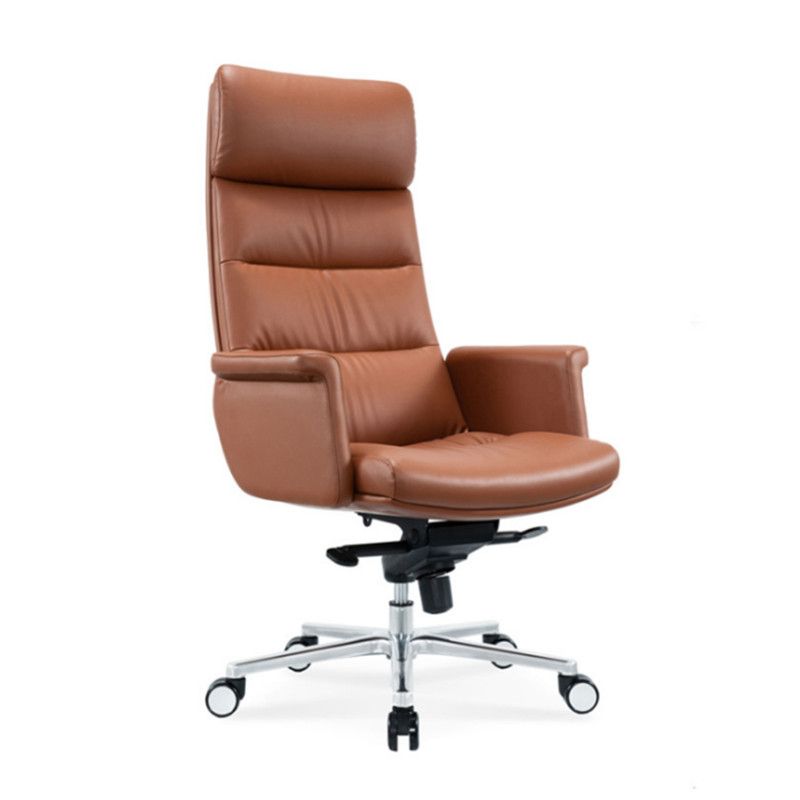 Modern Leather Executive Chair Height-adjustable Managers Chair for Office