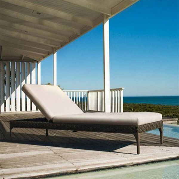 1 Piece Wicker Patio Sofa Modern UV Resistant Outdoor Patio Sofa