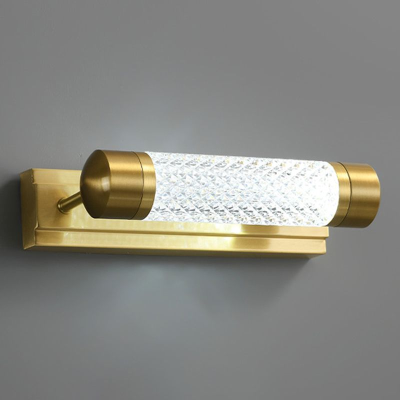 Metal Cylinder Vanity Wall Sconce Modern Style Vanity Lighting Fixtures