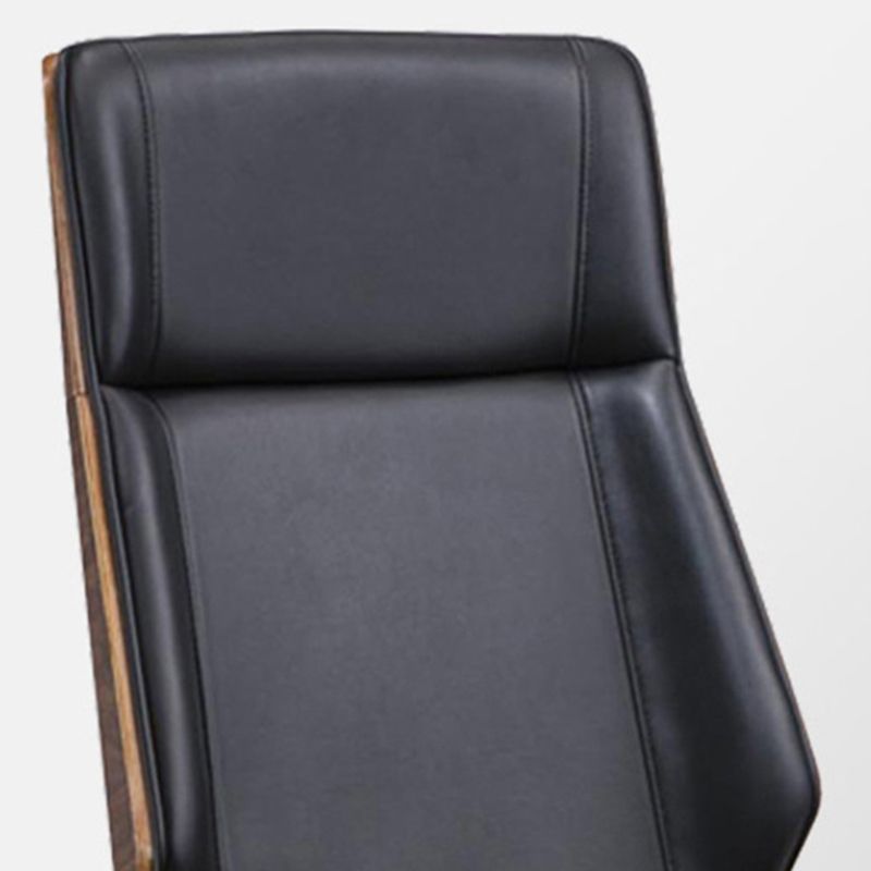 Faux Leather Managers Chair Modern Armless Upholstered Office Chair