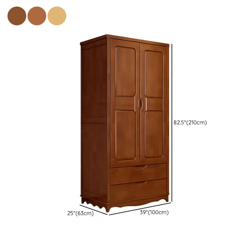 Matte Finish Rubberwood Storage Cabinet Traditional Cabinet for Home