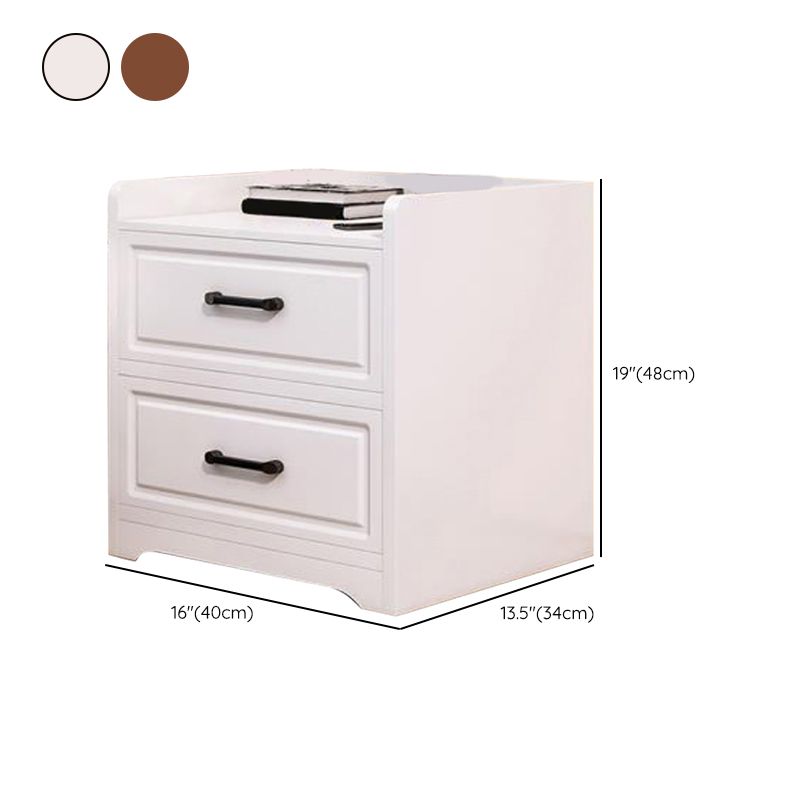 Modern Accent Table Nightstand Drawer Storage Night Table for Home