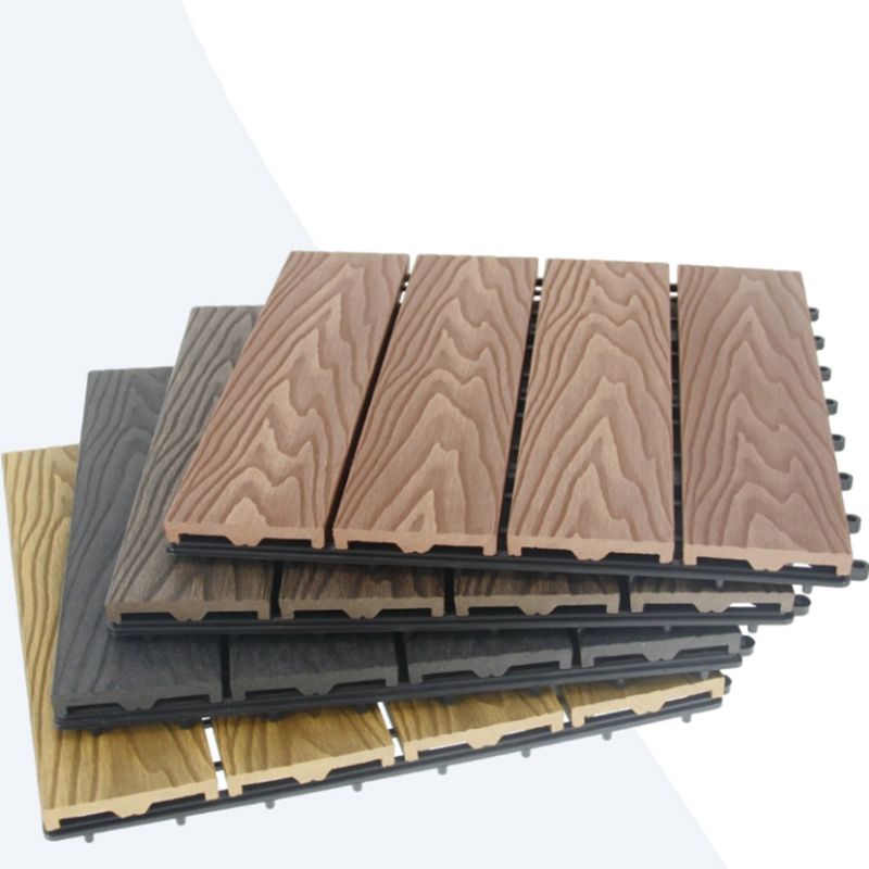 Striped Pattern Decking Tiles Interlocking Tile Kit Outdoor Patio