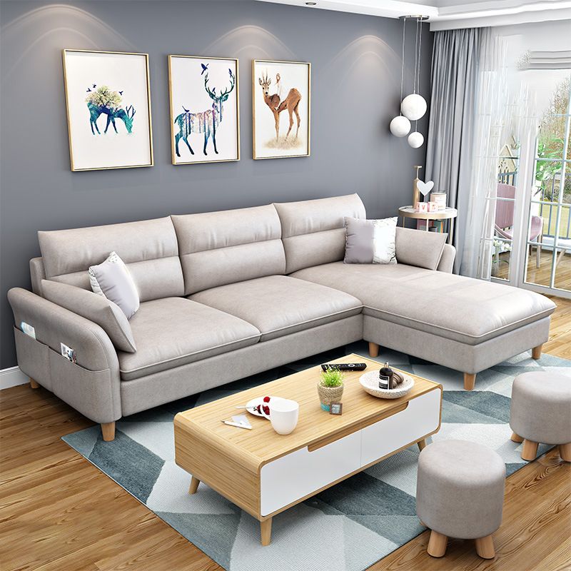 3-seater Sofa with Ottoman Included and Storage for Apartment