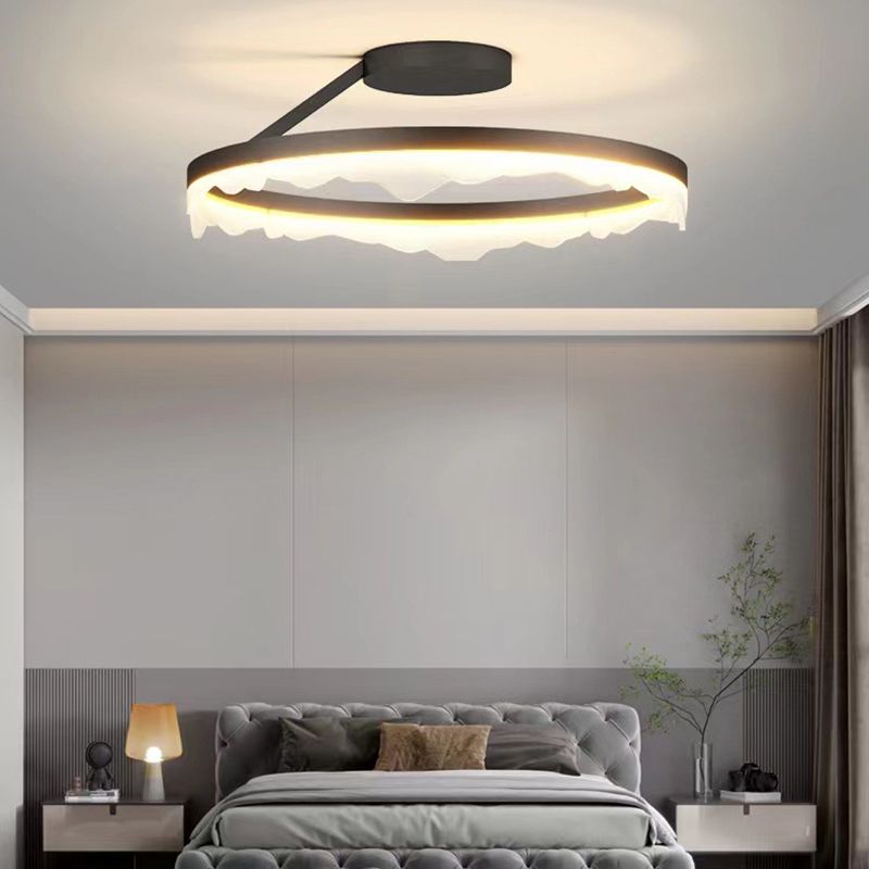 Modern Flush Mount Lighting Black/White LED Ceiling Light for Kitchen