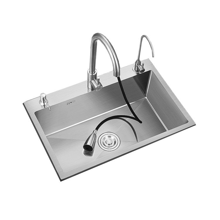 Classic Style Kitchen Sink Noise-cancelling Design Stainless Steel Kitchen Sink