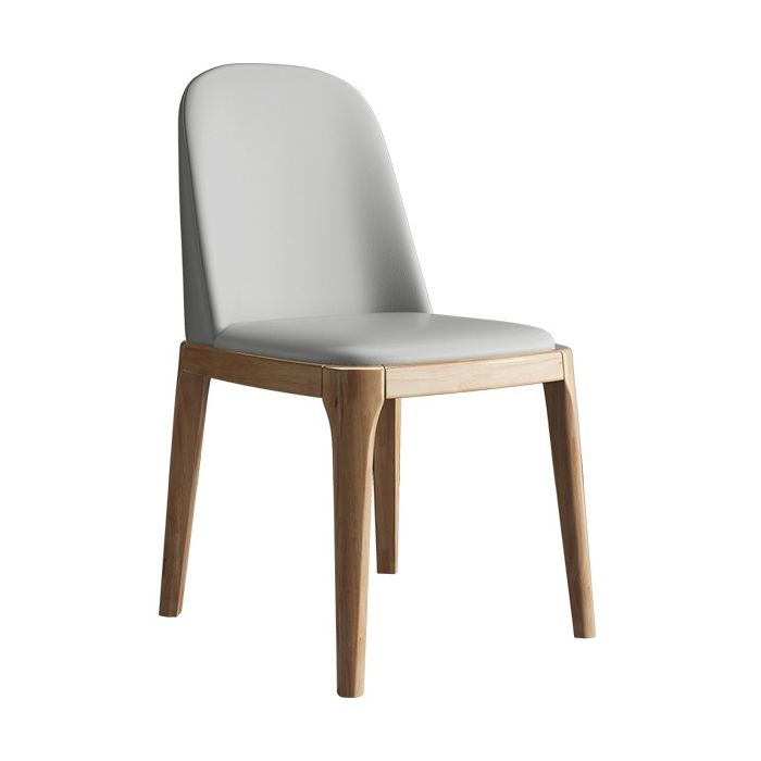 Wood Scandinavian Restaurant Side Chair Parsons Multi-color Dining Chair