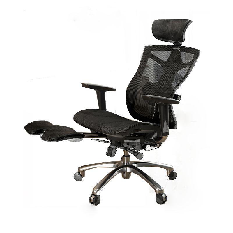 Modern Swivel Chair Adjustable Seat Height Removable Arms Office Chair with Wheels