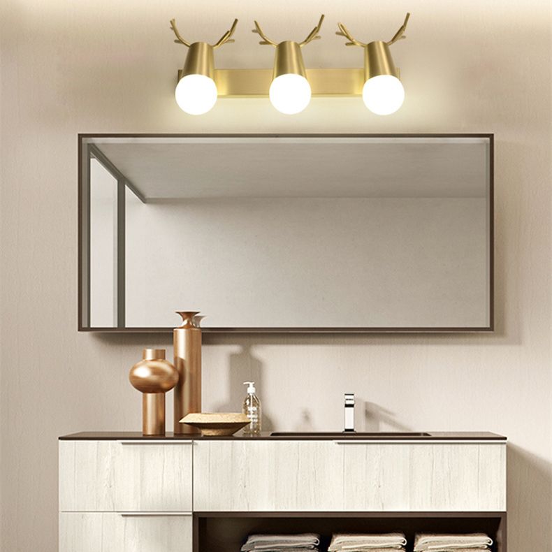 Modern Style Unique Shape Sconce Lamp Metal Wall Lights for Shower Room