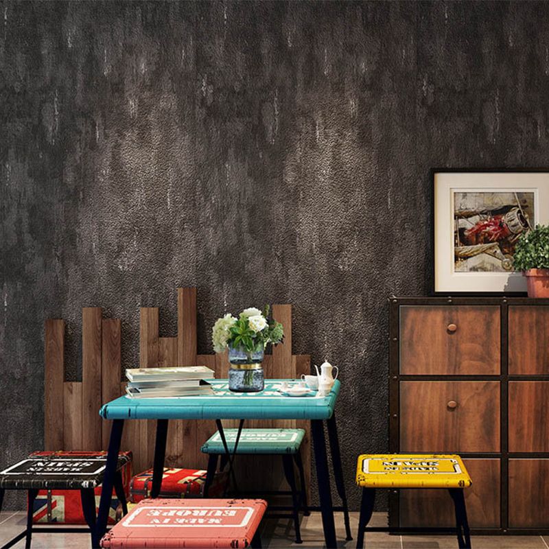 Vinyl 33' x 21" Industrial Wallpaper for Loft Non-Pasted Cement Pattern Wall Decor