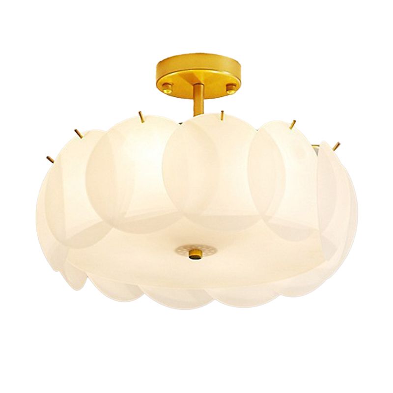 Nordic Ceiling Light Simple Glass Flush Mount Light Fixture for Sitting Room