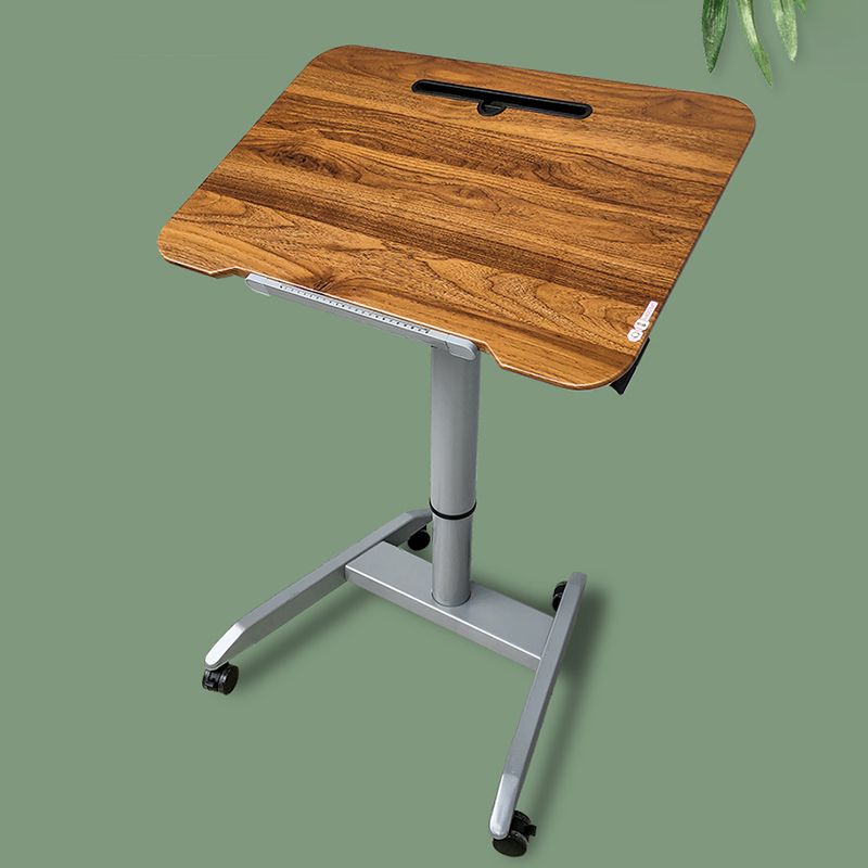 Rectangular Shaped Standing Desk Brown/Black/White Writing Desks for Office