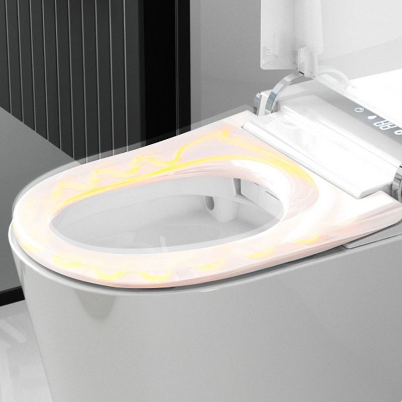 Simplicity Elongated All-in-One Bidet White Ceramic Smart Toilet Bidet with Heated Seat