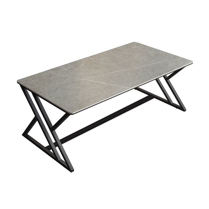 Modern Style Rectangle Office Desk Sintered Stone Writing Table