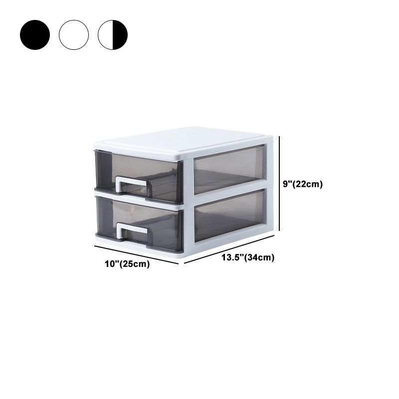 Modern Plastic Cabinet with Drawers File Cabinet for Home Office