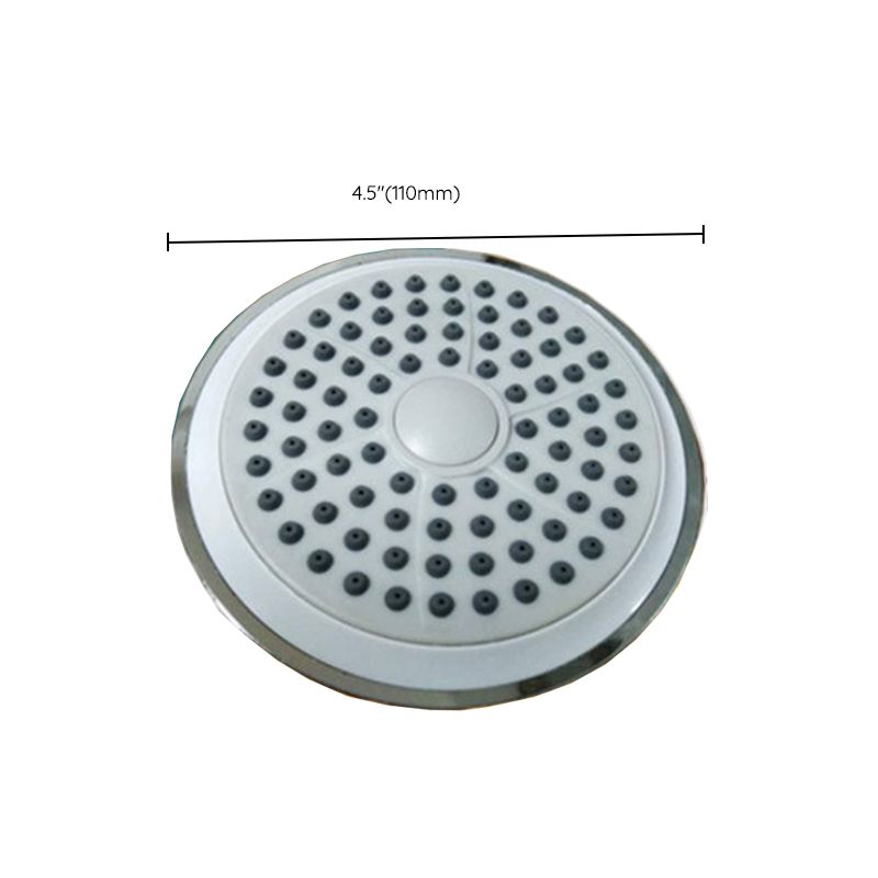 Round Fixed Shower Head Traditional Style Metal 5-inch Fixed Shower Head