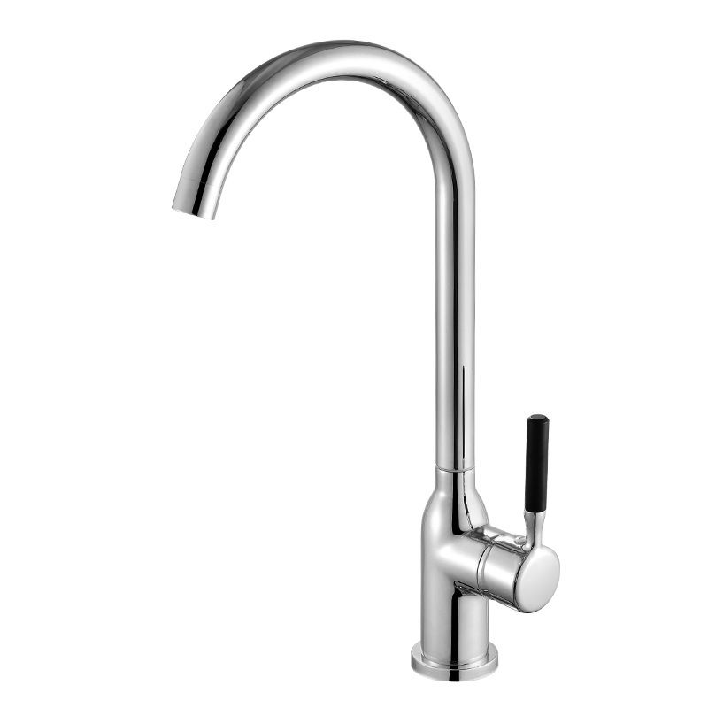 Modern Kitchen Bar Faucet 304 Stainless Steel Lever Handles High Arch Kitchen Faucet