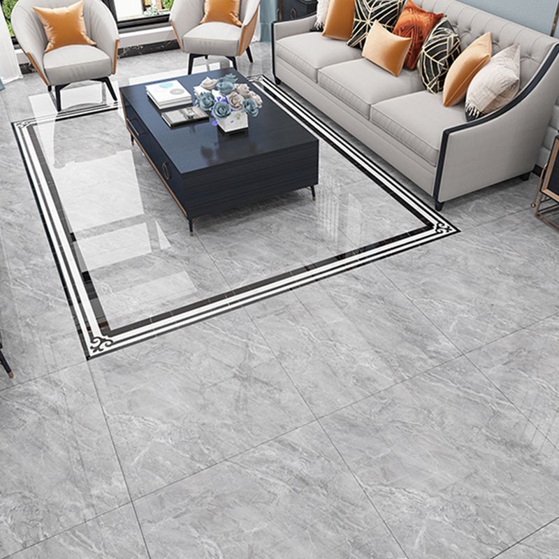 31.5" X 31.5" Square Floor Tile Straight Edge Glazed Design Floor Tile