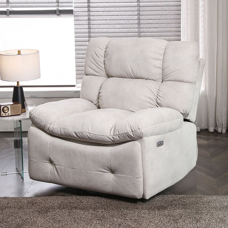 Solid Color Standard Recliner Metal Frame Upholstered Recliner Chair