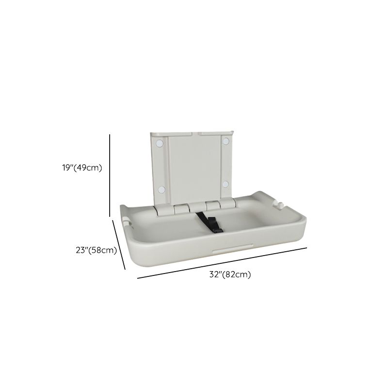 Modern Baby Changing Table with Storage, Folding Changing Table in Matte Finish