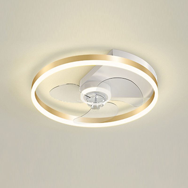 Modern Style Ceiling Fan Lighting Metal 1 Light Ceiling Fan Light for Living Room