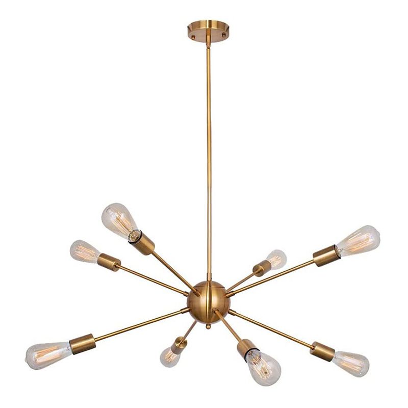 Metal Antique Style Pendant Lighting Fixtures Sputnik Sphere Hanging Lights for Living Room