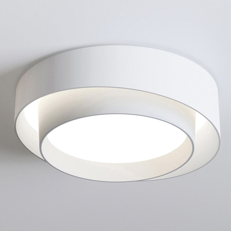 Modern Metal Flush Mount Lamp Acrylic Shade Flush Mount Ceiling Fixture for Bedroom