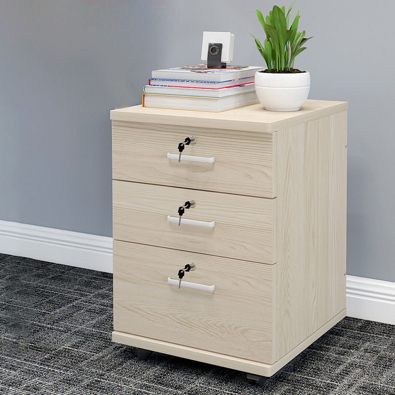 Modern Cabinet Wood with Locking Drawers and Storage Filing Cabinet