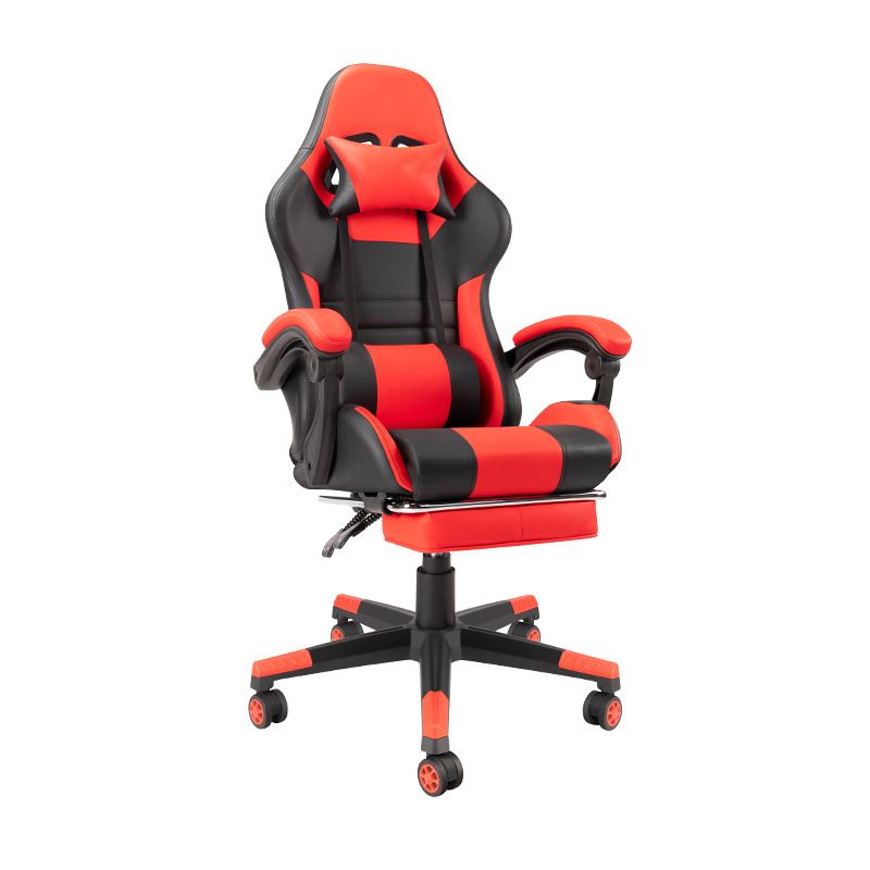 Modern Desk Chair Lether Gaming Chair High-Back Chair with Wheels