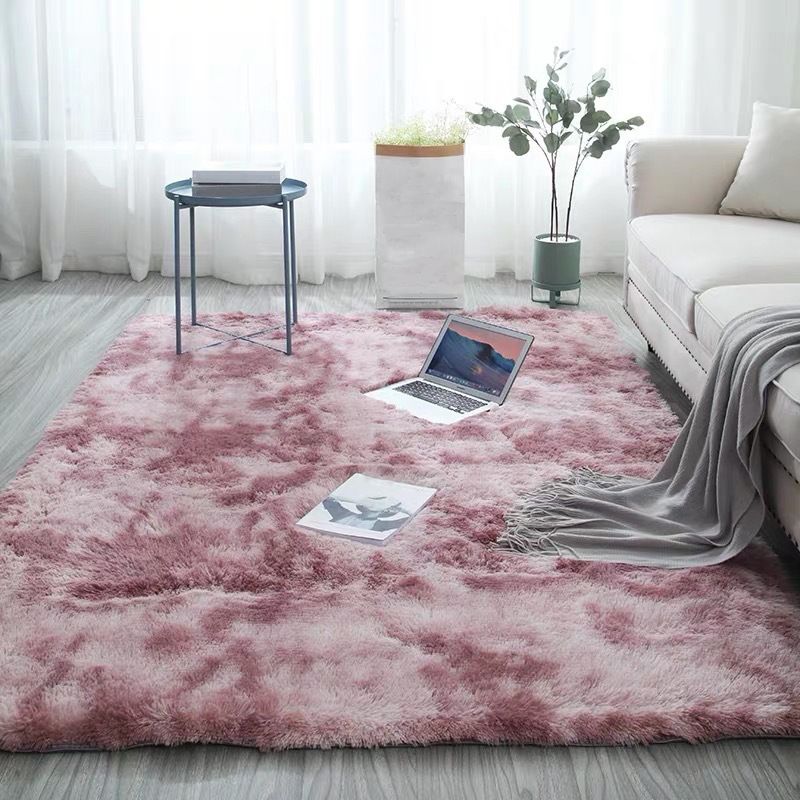 Modern Home Decoration Carpet Tie-Dyed Shag Area Rug Non-Slip Backing Indoor Carpet